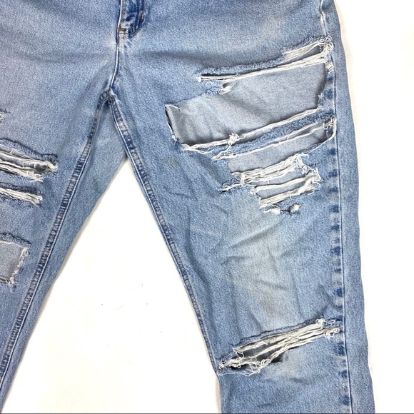 Custom Distressed Vintage Cropped High Waist Denim - Picture 4 of 9